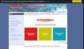 
							         SolarAnalyzer - Datenlogger - SUNICS-Photovoltaik								  
							    