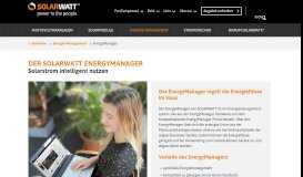 
							         SOLARWATT EnergyManager Kits - Perfekt aufeinander abgestimmt								  
							    
