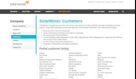 
							         SolarWinds Customers								  
							    