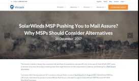 
							         SolarWinds MSP Pushing You to Mail Assure? An Alternative for MSPs								  
							    