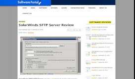 
							         SolarWinds SFTP Server Review - Software Portal								  
							    
