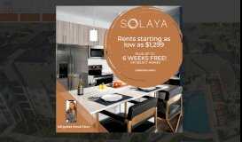 
							         Solaya Apartments | New Luxury Apartments For Rent In Orlando, FL								  
							    