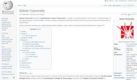 
							         Solent University - Wikipedia								  
							    
