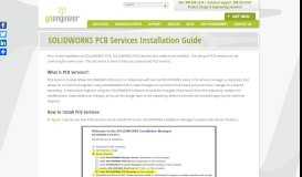 
							         SOLIDWORKS PCB Services Installation Guide | GoEngineer								  
							    