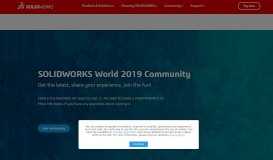 
							         SOLIDWORKS World 2019 Community | SOLIDWORKS								  
							    