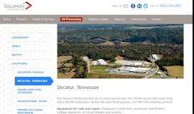 
							         Solomon Corp - Decatur, Tennessee | Tranformer Products - Services								  
							    