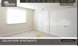 
							         Solon Park Apartments, Solon, OH | Welcome Home								  
							    