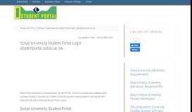 
							         Solusi University Student Portal Login studentportal.solusi.ac.zw								  
							    