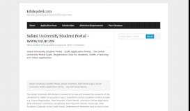 
							         Solusi University Student Portal - www.uz.ac.zw - eduloaded.com								  
							    