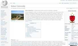 
							         Solusi University - Wikipedia								  
							    