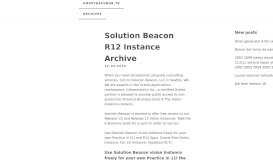 
							         Solution Beacon R12 Instance! - umimykafubob.tk								  
							    