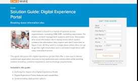 
							         Solution Guide: Digital Experience Portal - Simpler Media Group								  
							    