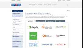 
							         Solution Providers Directory - Canada Post Developer Program								  
							    