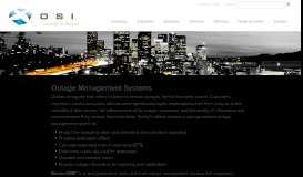 
							         Solutions - Products - Outage Management Systems								  
							    