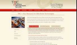 
							         Solutions: Web Portal - TMC Practice Management Services								  
							    