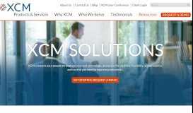 
							         Solutions | XCM - XCM Solutions								  
							    