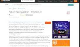 
							         [SOLVED] Action Pack Question - Windows 7? - MS Licensing ...								  
							    
