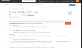 
							         [SOLVED] Captive Portal for DHCP users - Networking - Spiceworks ...								  
							    