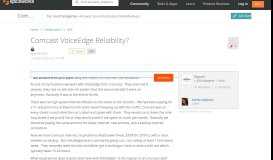 
							         [SOLVED] Comcast VoiceEdge Reliability? - VoIP Forum - Spiceworks ...								  
							    