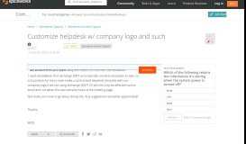 
							         [SOLVED] Customize helpdesk w/ company logo and such - Spiceworks ...								  
							    