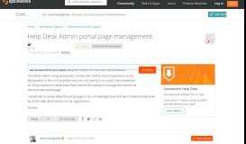 
							         [SOLVED] Help Desk Admin portal page management - Spiceworks ...								  
							    