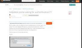 
							         [SOLVED] Helpdesk portal asking for authentication??? - Spiceworks ...								  
							    
