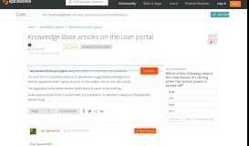 
							         [SOLVED] Knowledge Base articles on the user portal - Spiceworks ...								  
							    