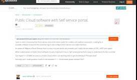 
							         [SOLVED] Public Cloud software with Self service portal ...								  
							    