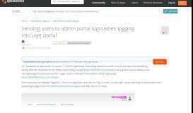 
							         [SOLVED] Sending users to admin portal login when logging into ...								  
							    