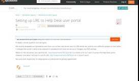 
							         [SOLVED] Setting up URL to Help Desk user portal - Spiceworks ...								  
							    