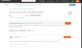 
							         [SOLVED] User portal url for help desk tickets - Spiceworks ...								  
							    