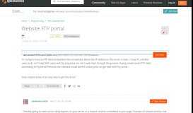 
							         [SOLVED] Website FTP portal - Web Dev - Spiceworks Community								  
							    