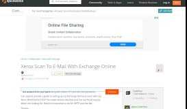 
							         [SOLVED] Xerox Scan To E-Mail With Exchange Online - Spiceworks ...								  
							    