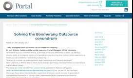 
							         Solving the Boomerang Outsource conundrum - Portal Managed ...								  
							    