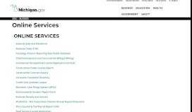
							         SOM - Online Services - State of Michigan								  
							    