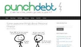 
							         Some awesome things about Personal Finance - Punch Debt In The ...								  
							    