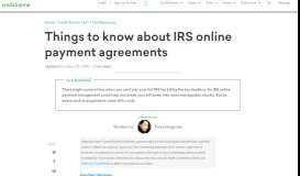 
							         Some things to know about IRS online payment agreements | Credit ...								  
							    
