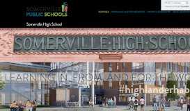 
							         Somerville High School | Somerville Public Schools								  
							    