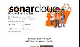 
							         SonarCloud | Clean Code, Rockstar Status								  
							    