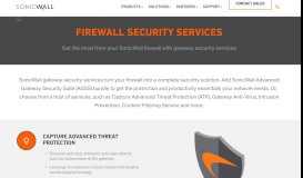 
							         SonicWall firewall gateway security services give you more protection ...								  
							    