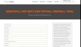 
							         SonicWall NSv Next-Gen Virtual Firewall Trial - SonicWall								  
							    