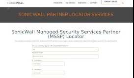 
							         SonicWall Professional Services Partner Locator - SonicWall								  
							    