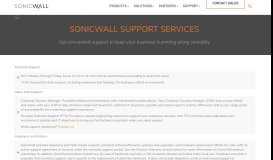 
							         SonicWall Support Services for convenient access to all the support ...								  
							    