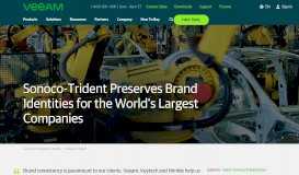 
							         Sonoco Trident - Veeam Customer Story - Veeam Software								  
							    