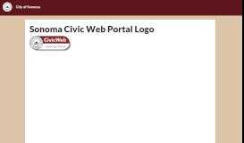 
							         Sonoma Civic Web Portal Logo - City of Sonoma								  
							    