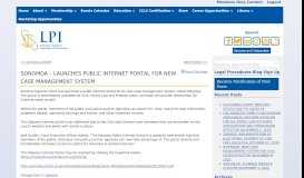 
							         SONOMOA – LAUNCHES PUBLIC INTERNET PORTAL FOR NEW ...								  
							    