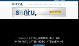 
							         Sonru automated video interviewing for screening candidates								  
							    