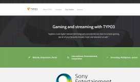 
							         Sony Entertainment Network: TYPO3 GmbH								  
							    