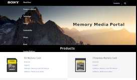 
							         Sony Global - Memory Media Portal - Sony Corporation								  
							    