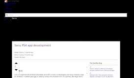 
							         Sony PS4 app development - Stack Overflow								  
							    